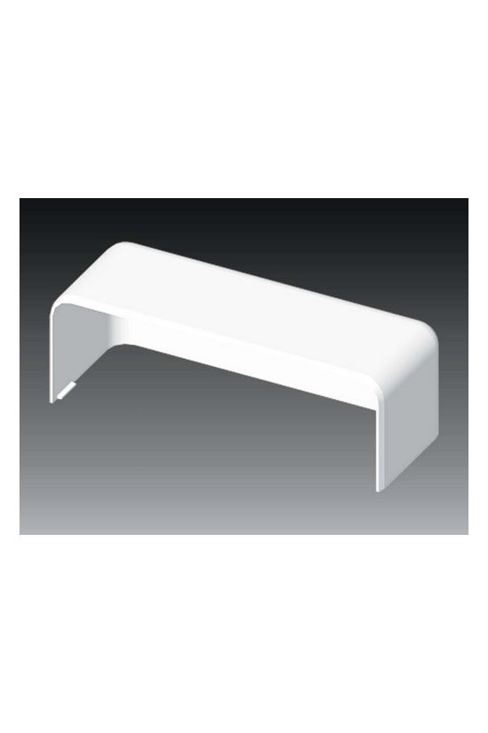 Parapetcsatorna végzáró 180X60-hoz szimmetrikus 180mmx 60mm műanyag fényesfehér EKE KOPOS - 8571_HB