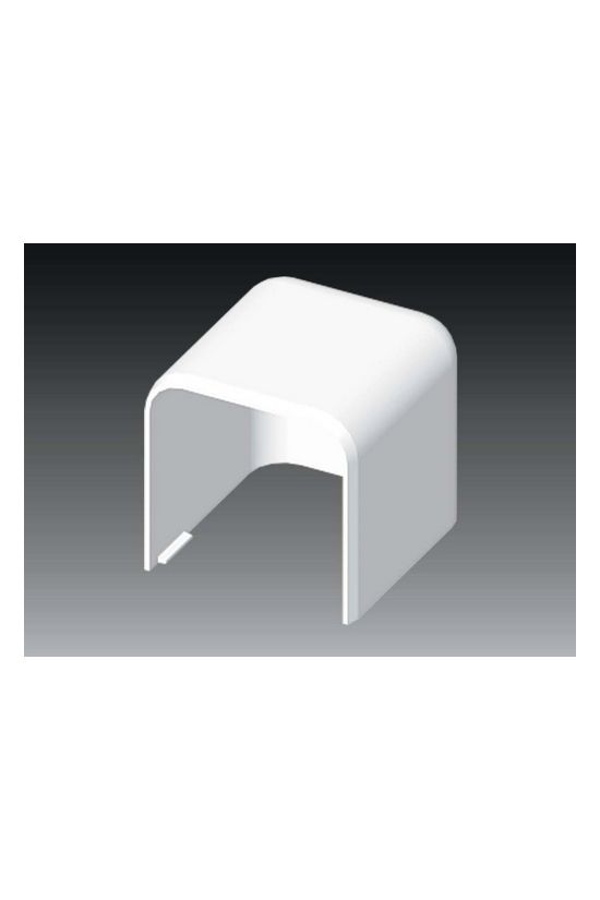 Parapetcsatorna végzáró 60X60-hoz szimmetrikus 60mmx 60mm műanyag fényesfehér EKE KOPOS - 8541_HB