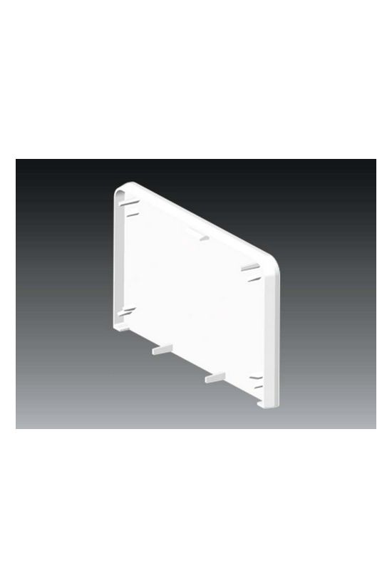 Parapetcsatorna végzáró 90x55-höz szimmetrikus 90mmx 55mm műanyag fényesfehér PK KOPOS - 8401_HB