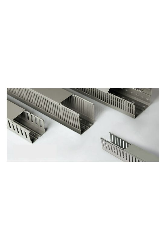 Perforált huzalozócsatorna 60mm x 100mm x 2000mm gránitszürke alap-perforált E174 CANALPLAST - 020586