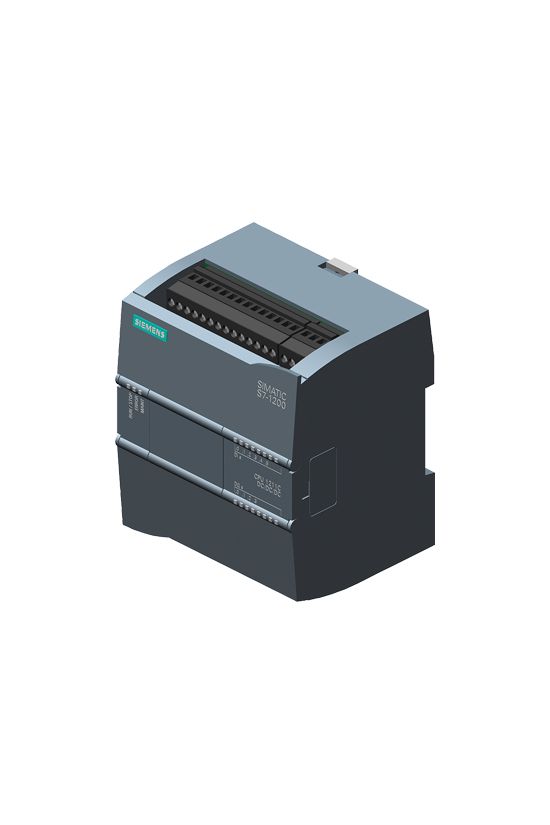 PLC logikai vezérlő CPU kompakt 6DI 4DO 2AI 20.4-28.8V/DC SIMATIC S7-1200 SIEMENS - 6ES7211-1AE40-0XB0