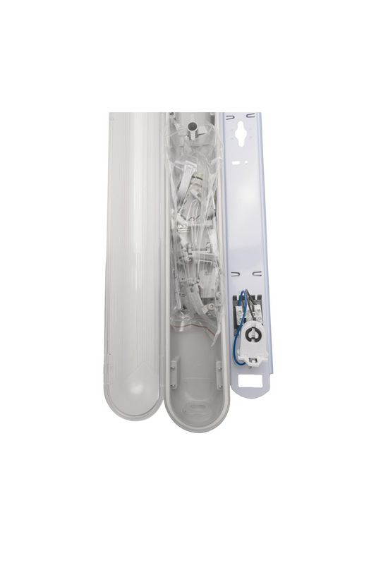 Porpáramentes lámpatest védett LED-csőhöz falonkívüli 2x 58W 220-240V G13 IP65 Ramiris - JF6258