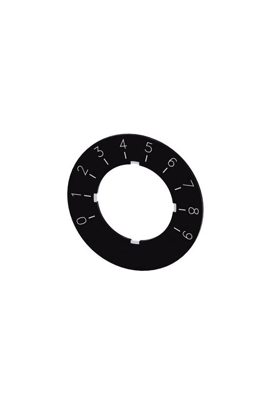 Potenciométer skála d22 0…9 fekete kerek 40mm/ SIRIUS ACT SIEMENS - 3SU1900-0BG16-0RT0