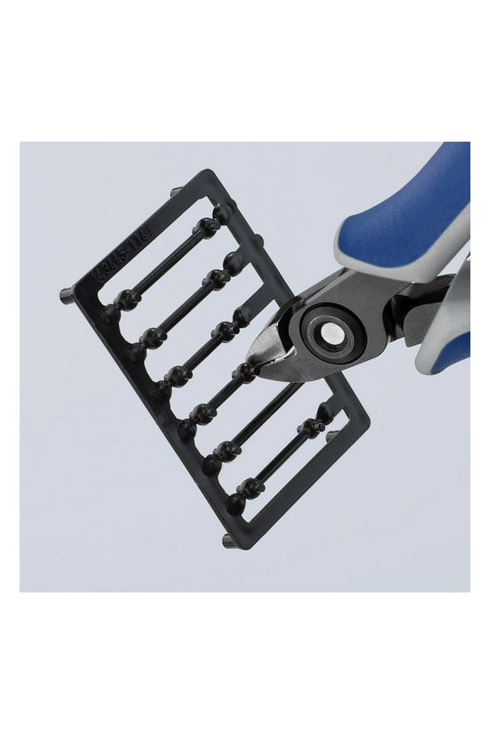 Oldalcsípő fogó 62HRC max.d1/0,8mm nyitórugós szürke-kék normál 120mm x KNIPEX - 7922120