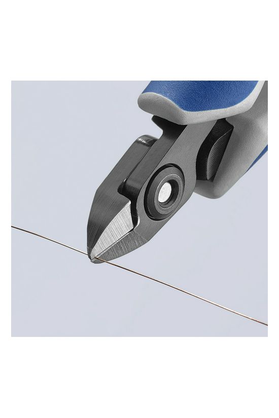 Oldalcsípő fogó 62HRC max.d1/0,8mm nyitórugós szürke-kék normál 120mm x KNIPEX - 7922120