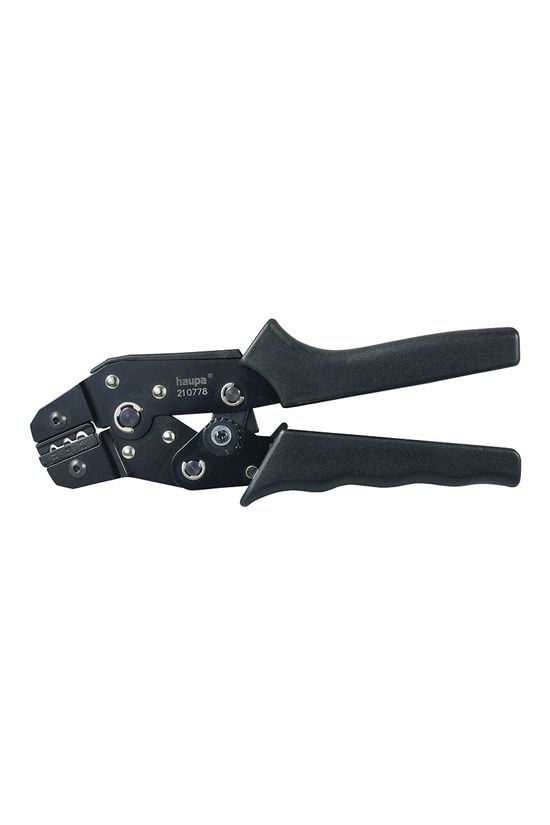 Présfogó szigeteletlen lemezsaruhoz kábelsaru/-összekötő-hoz 0,25-2,5mm2 tüskés-présforma Haupa - 210778