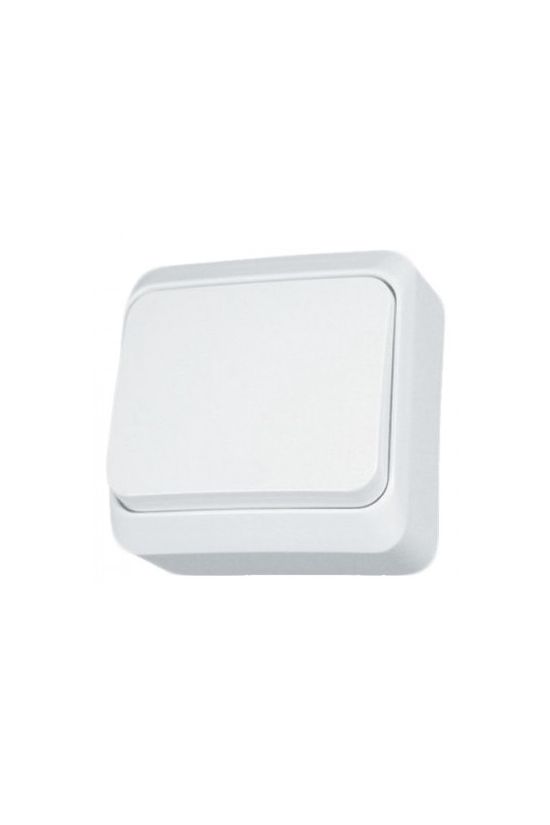 Prima 101 1P kapcsoló betét komplett házban fehér falonkívüli IP20 1- billentyű/gomb Schneider - WDE001010