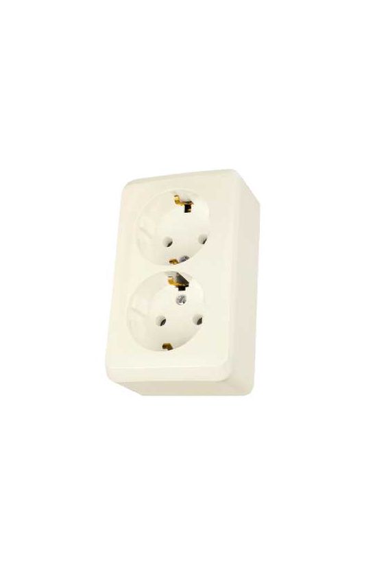 Prima 162/2 dugalj bézs IP20 falonkívüli Schneider - WDE001148