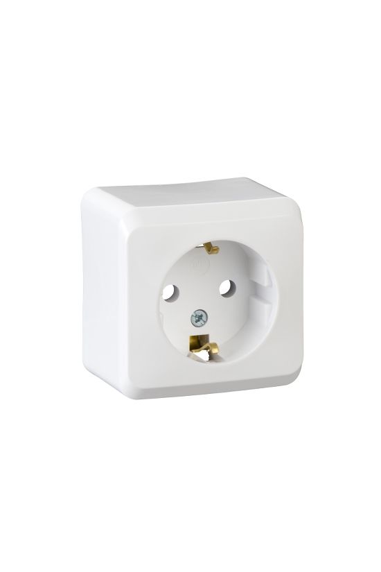 Prima 162 dugalj földelt fehér IP20 falonkívüli Schneider - WDE001080