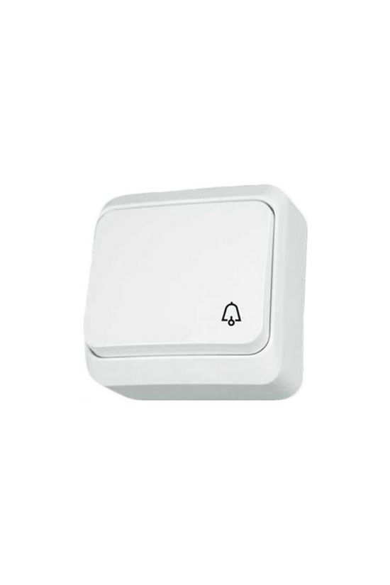 Prima N101 csengőnyomó betét komplett házban 1- nyomógomb 1z fehér csengő IP20 műanyag Schneider - WDE001012