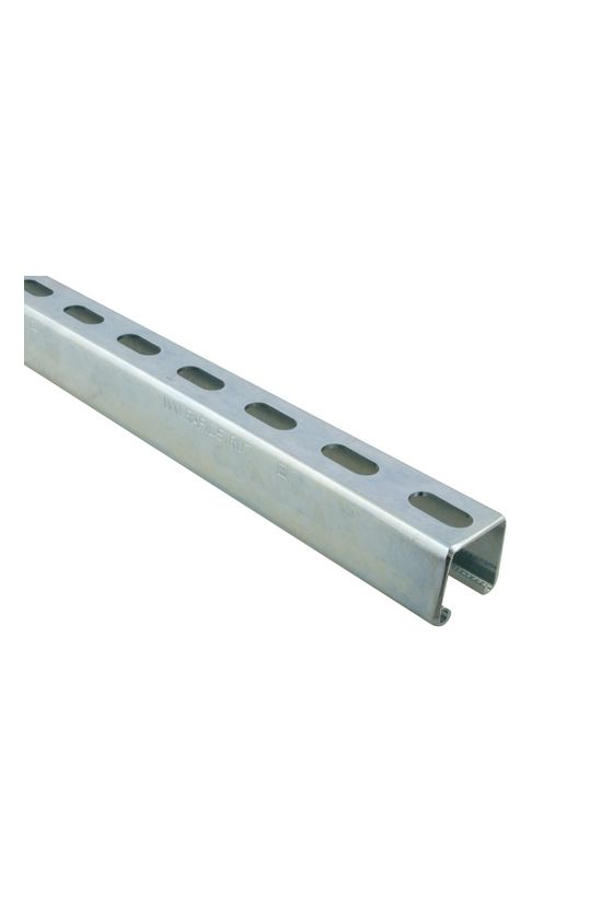 Profilsín perforált 3m C-profil 41mm x 41mm szalaghorganyzott acél BIS RapidStrut WALRAVEN - 6505344