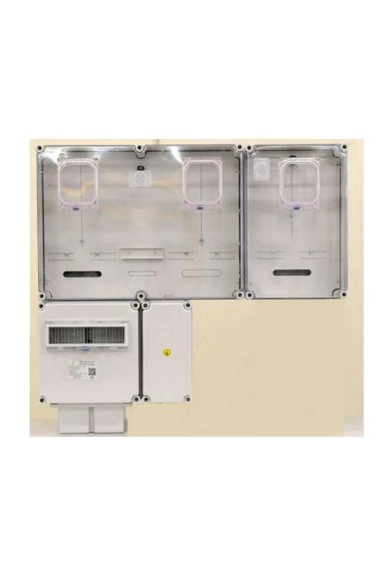 1/3F mérőszekrény 1xM63.80A+1xV32+1xH63.80A földkábeles 2 3M PVT 7590 Á-V-H Fm-K-U Csatári Plast - CSP24.E128