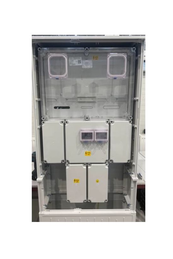 1/3F mérőszekrény 1xM63.80A+1xV32 földkábeles álló 1-szintes 1 2M PVT-K-L Á-V Fm-U Csatári Plast - CSP24.ES146