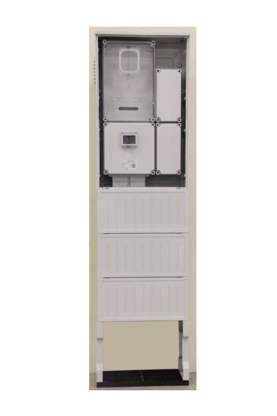 1/3F mérőszekrény 1xM63.80A földkábeles álló 1-szintes 1 PVT-K-L Fm-53-U Csatári Plast - CSP24.ES143