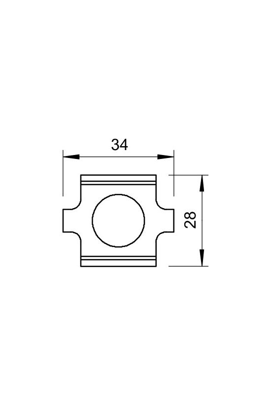 Rácsos kábeltálca összekötő hosszanti csavaros 34mm GSV 34 G OBO-BETTERMANN - 6016596