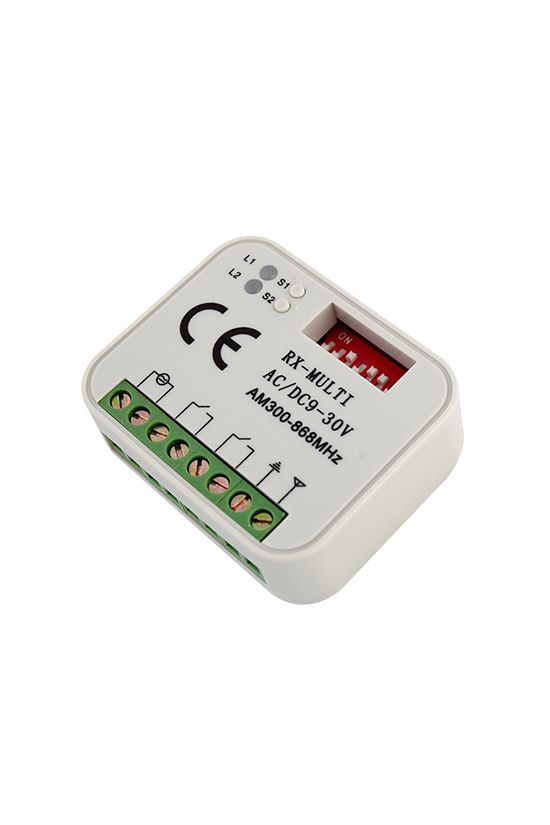 Rádiós vevő kapuhoz 2csatorna 300-868MHz univerzális dobozos RX MULTI OVERGATE