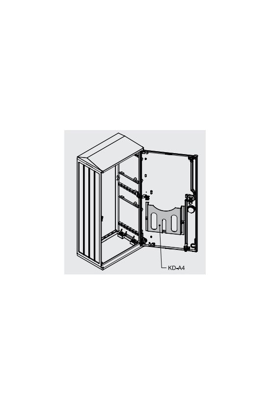 Rajztartó A4 műanyag szürke öntapadós DCE KD A4 Z.U.P. Emiter - 9192624