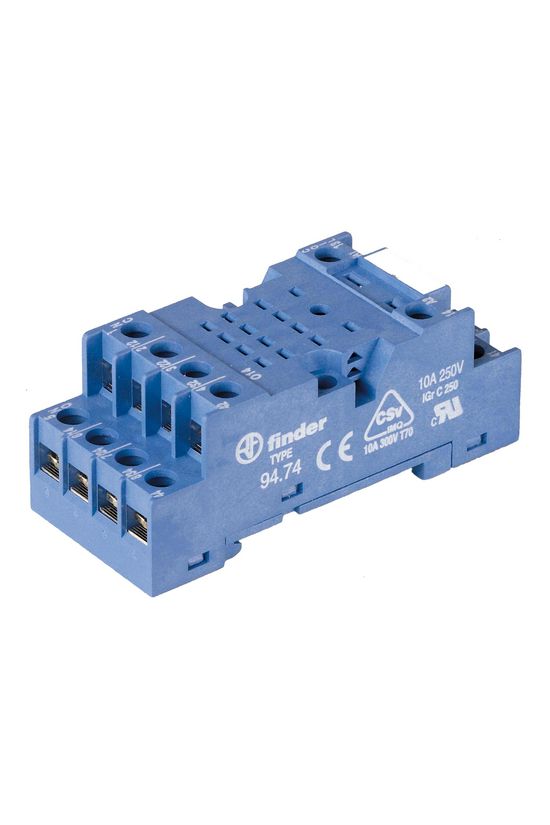 Reléfoglalat 55.32/34-hez csavaros DIN (kalap)sín 35mm 94.74 FINDER - 9474