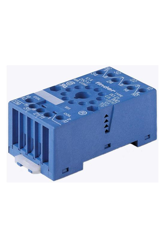 Reléfoglalat 60.13-hoz csavaros DIN (kalap)sín 35mm 90.21 FINDER - 9021