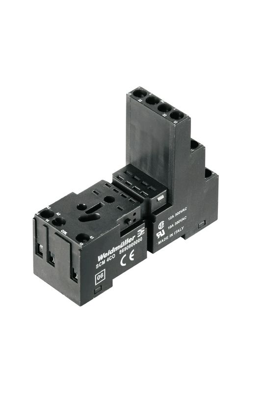 Reléfoglalat csavaros DIN (kalap)sín 35mm 14-tűs SCM 4CO Weidmüller - 8690900000