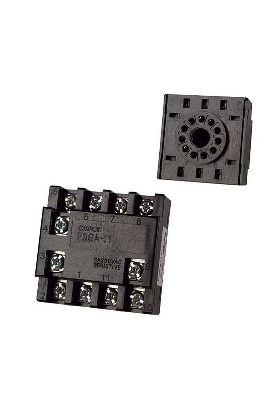 Reléfoglalat H3-/H5-/H7CX/E5CN/E5ZN-hez csavaros közvetlen 11-tűs P3GA-11 OMRON - 120939