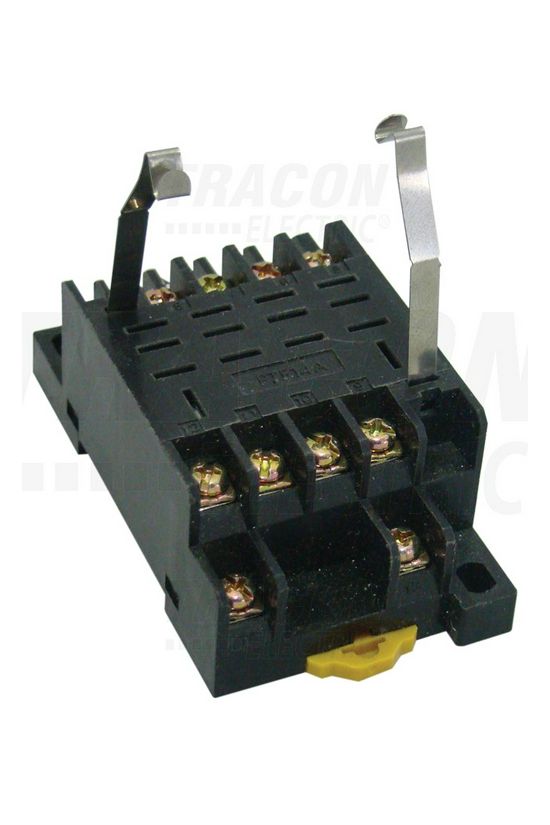 Reléfoglalat RL14-hez csavaros DIN (kalap)sín 35mm 14-tűs TRACON - RSPTF-14A