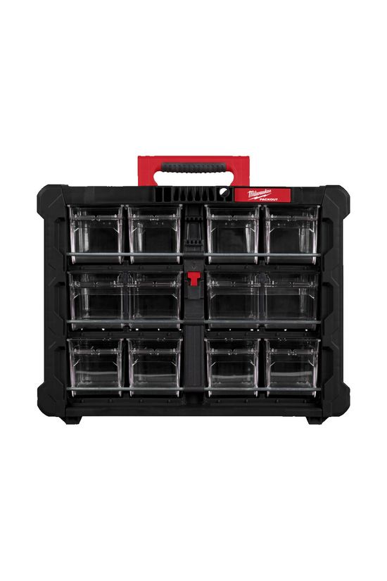 Rendszerező 8+2 kihúzható tárolóval Packout 500mm x 386mm x 170mm Packout Milwaukee - 4932498323