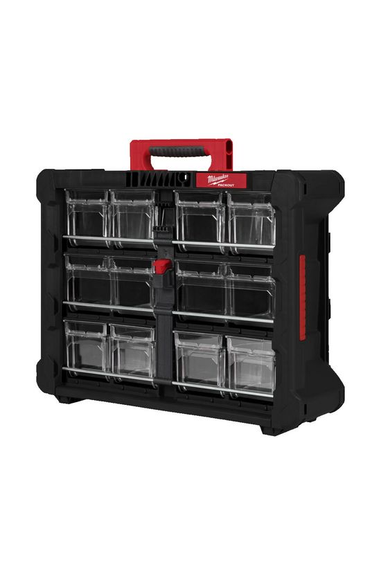 Rendszerező 8+2 kihúzható tárolóval Packout 500mm x 386mm x 170mm Packout Milwaukee - 4932498323