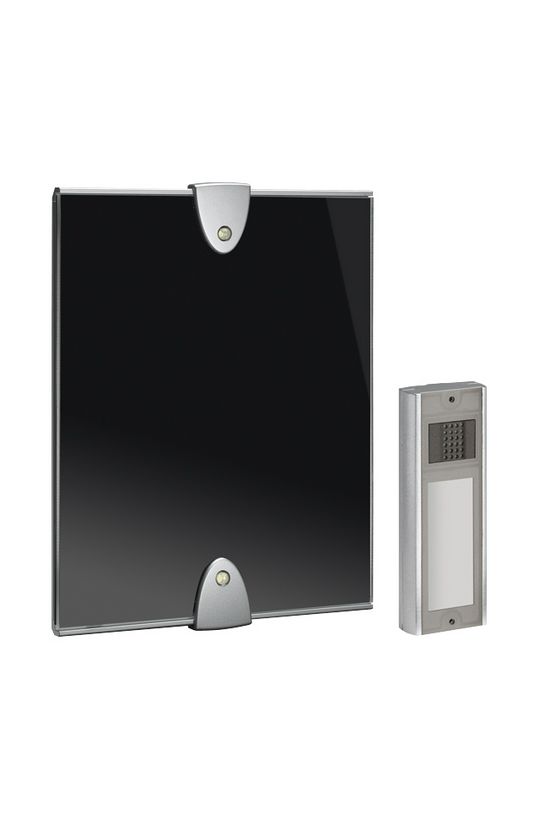 RF dallamcsengő szett 16dallam vaku 12kép  8-12VACDC/4xLR14 500m-hatótáv 83dB MISTRAL 600 GROTHE - 43400