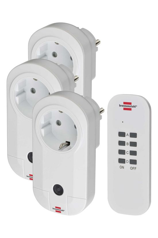 RF készlet 3dugaljadapter+1távirányító 1000W 25m 230VAC-táp fehér 433MHz ComfortLine LECTRA - 1507040