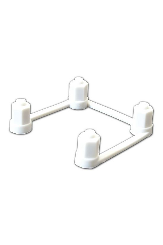 Rögzítőelem 2P+E ipari csatlakozóhoz fehér műanyag TRACON - TICS-RE230