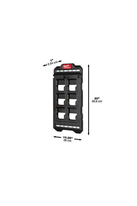 Rögzítőlemez fali műanyag 254x508x25mm max.22kg Packout Milwaukee - 4932480621