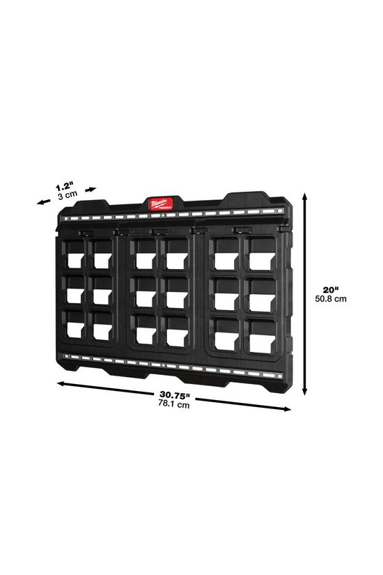 Rögzítőlemez fali műanyag 762x508x25mm max.68kg Packout Milwaukee - 4932480622