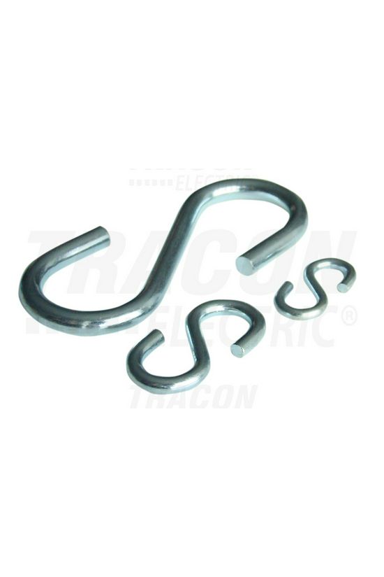 S-kampó 104mm 2000N 8mm-va/anyag acél galván/elektrolit horganyzott TRACON - HR8-100