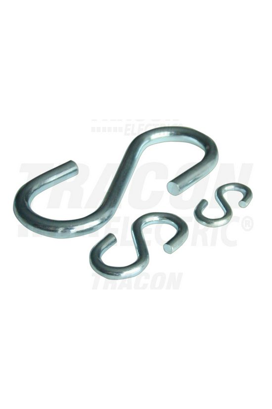 S-kampó 80mm 1250N 6mm-va/anyag acél galván/elektrolit horganyzott TRACON - HR6-80