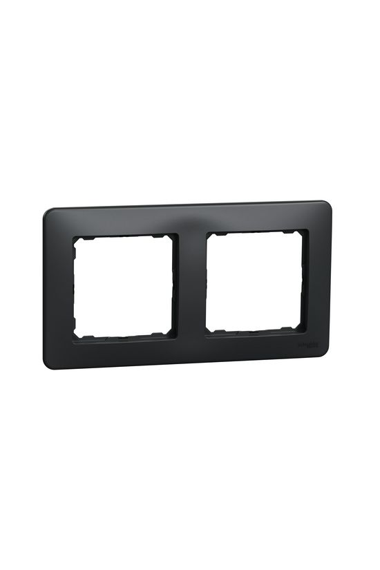 SednaDesign keret 2-es vízszintes és függőleges műanyag antracit Schneider - SDD314802