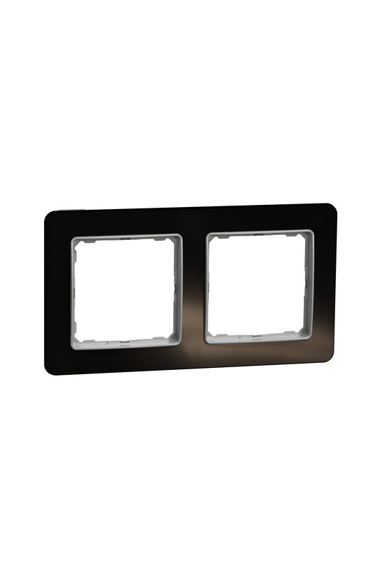 SednaElements keret kristályfekete 2-es vízszintes és függőleges műanyag Schneider - SDD361802