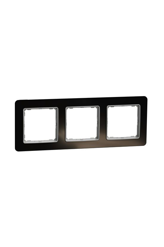SednaElements keret kristályfekete 3-es vízszintes és függőleges műanyag Schneider - SDD361803