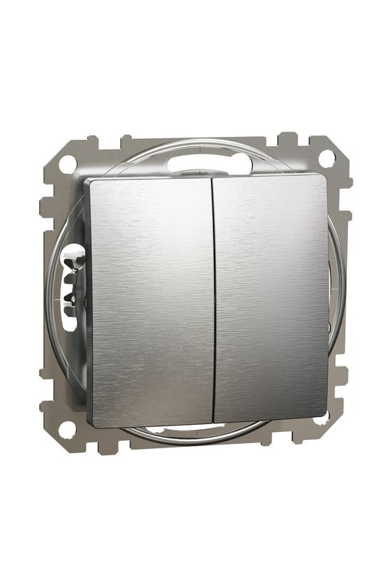 SednaÚj 105 2x1P csillárkapcsoló betét adapterrel süllyesztett rugós IP20 Schneider - SDD170105