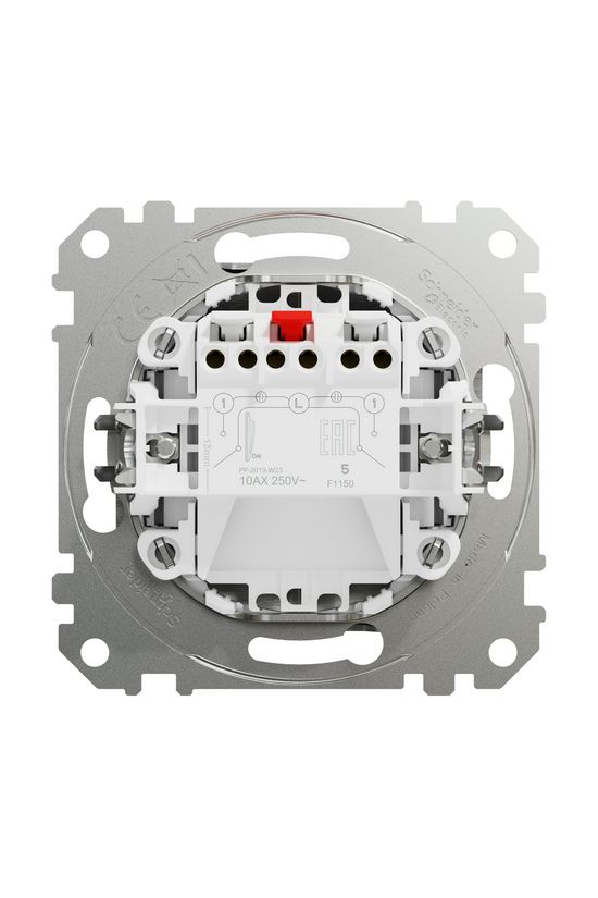 SednaÚj 105 2x1P csillárkapcsoló betét adapterrel süllyesztett rugós IP20 Schneider - SDD170105