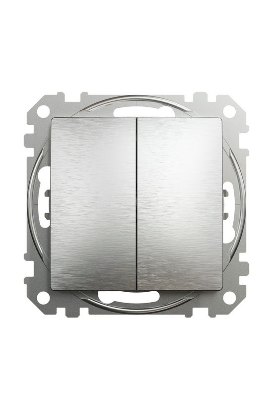 SednaÚj 105 2x1P csillárkapcsoló betét adapterrel süllyesztett rugós IP20 Schneider - SDD170105