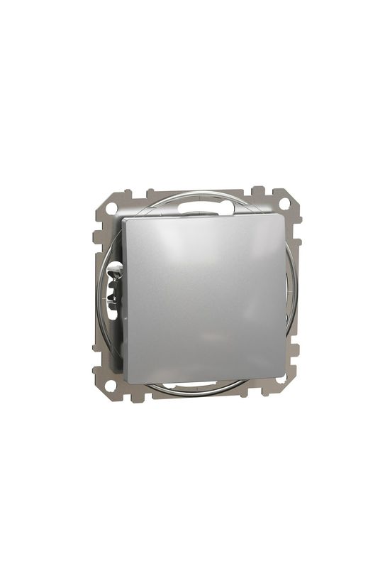 SednaÚj 106 váltókapcsoló betét adapterrel alumínium süllyesztett rugós IP20 Schneider - SDD113166