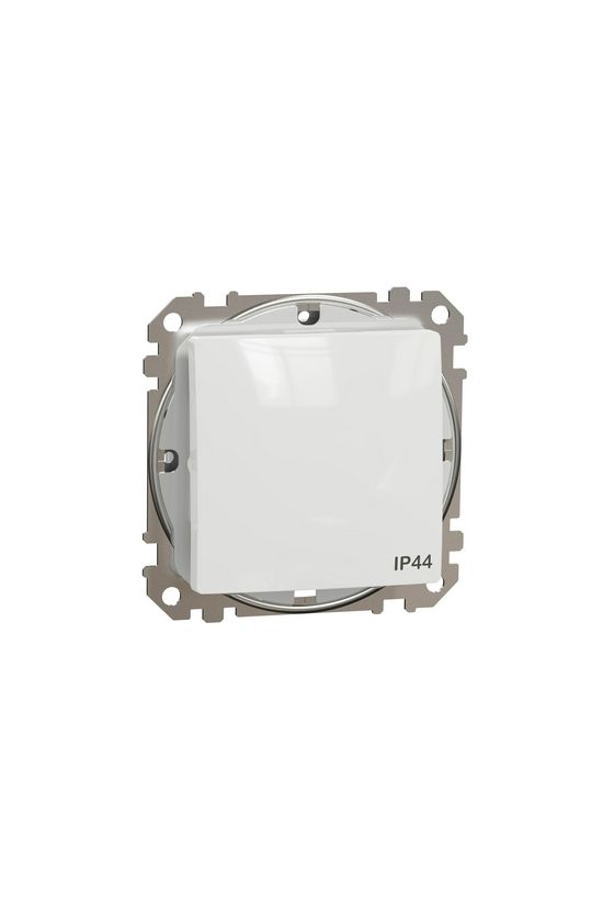 SednaÚj 106 váltókapcsoló betét adapterrel fehér süllyesztett rugós IP44 billentyű/gomb Schneider - SDD211106