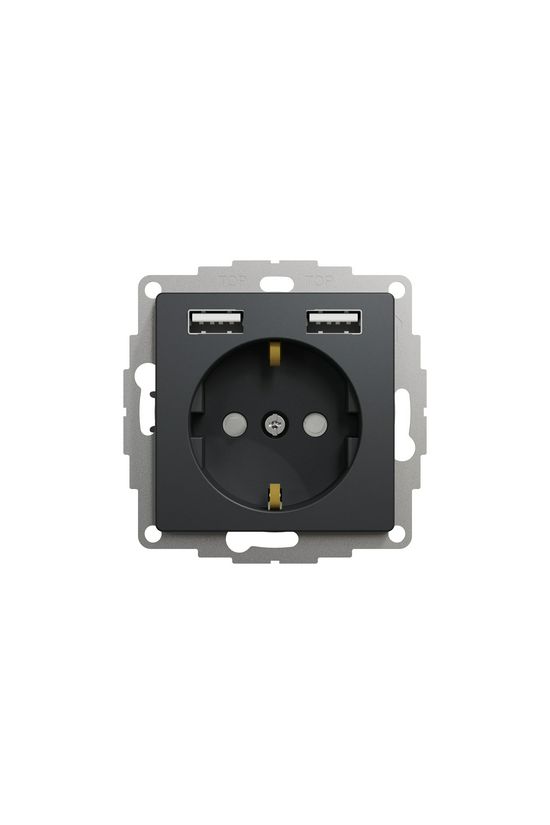 SednaÚj 162 dugalj földelt antracit IP20 süllyesztett szorítókapcsos Schneider - SDD114052