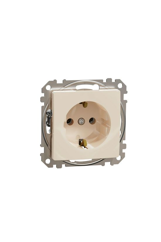 SednaÚj 162 dugalj földelt bézs IP20 süllyesztett csavaros Schneider - SDD112025