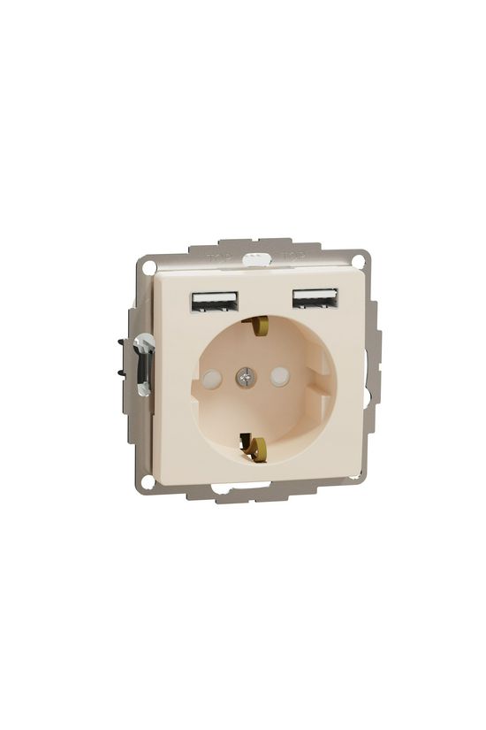 SednaÚj 162 dugalj földelt bézs IP20 süllyesztett szorítókapcsos Schneider - SDD112052