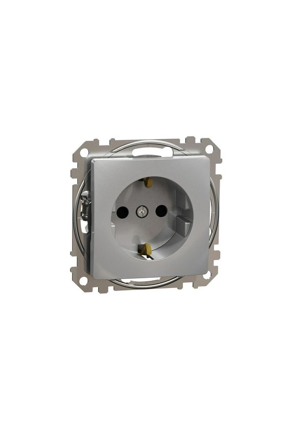 SednaÚj 162 dugalj földelt gyerekzárral alumínium IP20 süllyesztett szorítókapcsos Schneider - SDD113022