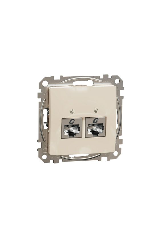 SednaÚj adatcsatlakozó dugalj STP RJ45 8(8) Cat6 süllyesztett bézs Schneider - SDD112462S