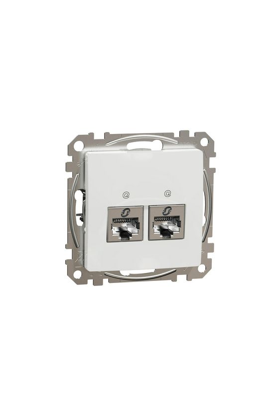 SednaÚj adatcsatlakozó dugalj STP RJ45 8(8) Cat6 süllyesztett fehér Schneider - SDD111462S
