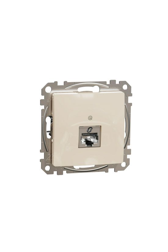 SednaÚj adatcsatlakozó dugalj STP RJ45 8(8) Cat6A(IEC) falonkívüli süllyesztett bézs Schneider - SDD112466S